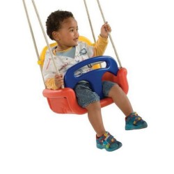 Leagăn baby din plastic 3 In1 Roșu Albastru Galben-1