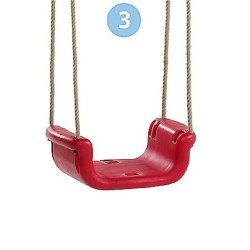 Leagăn baby din plastic 3 In1 Roșu Albastru Galben-4