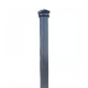 Stâlp gard WPC Shan 9 x 9 x 200 cm Lucios / Neperiat, Gri