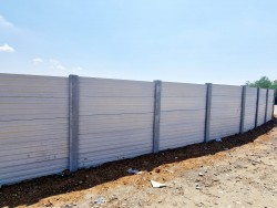 Gard beton Aurora 2,4 m cu stâlpi din beton armat-2