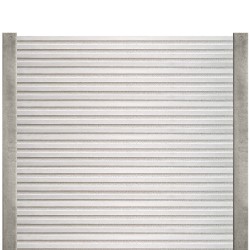Gard beton Aurora 2 m cu stâlpi din beton armat-1