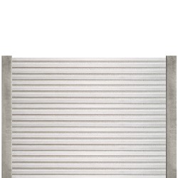 Gard beton Aurora 1,6 m cu stâlpi din beton armat-1