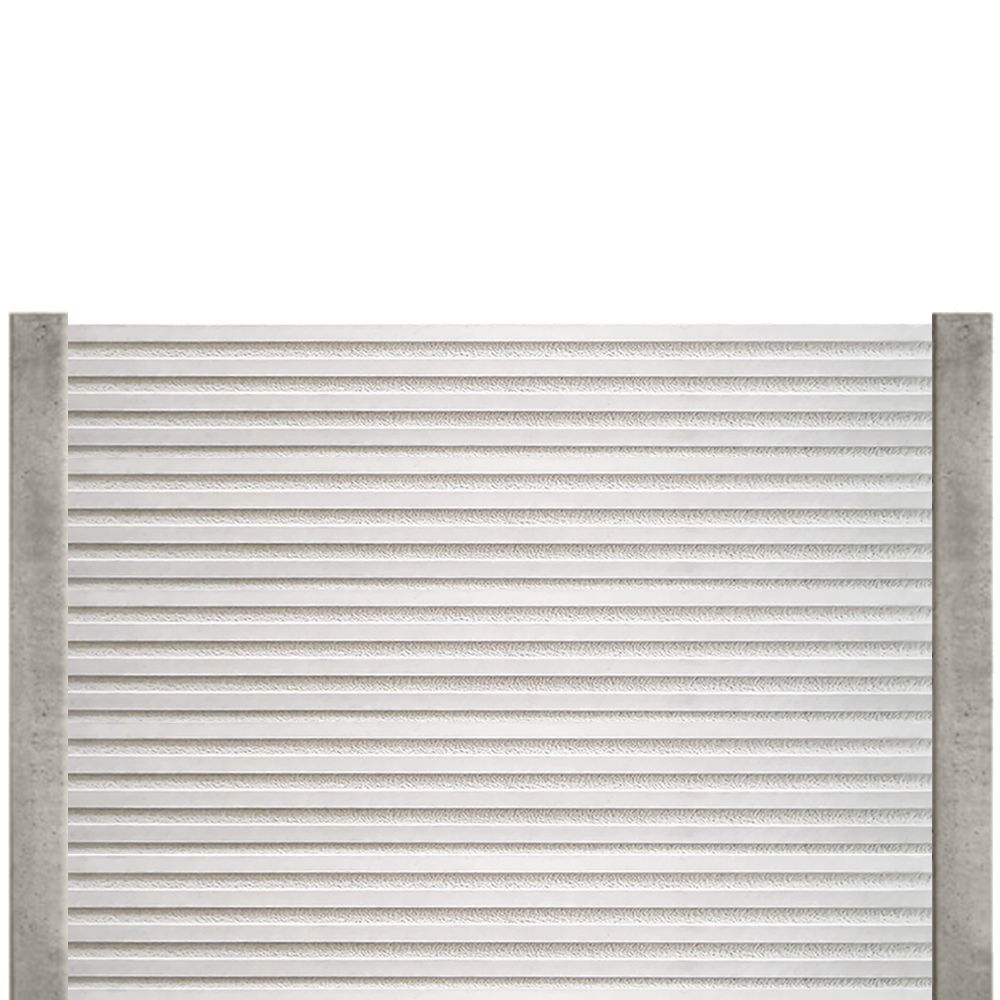 Gard beton Aurora 1,6 m cu stâlpi din beton armat