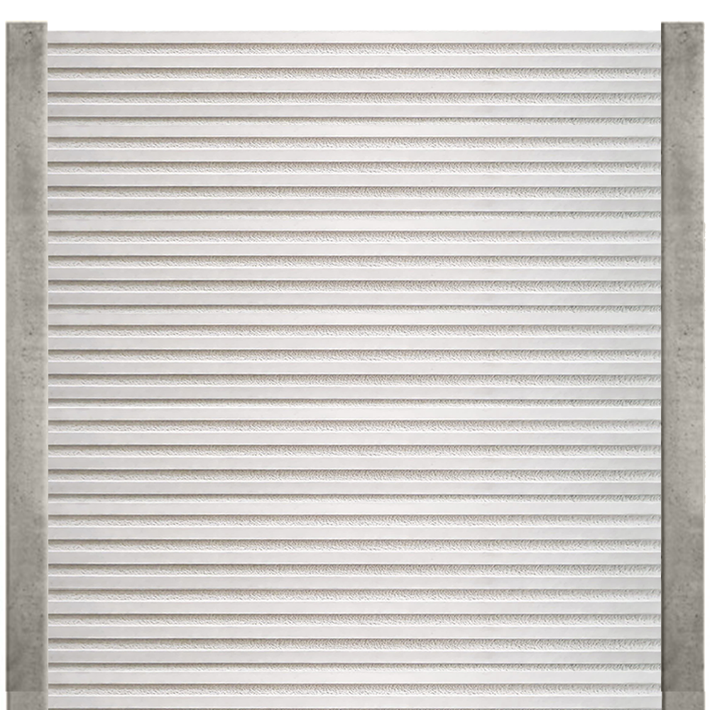 Gard beton Aurora 2,4 m cu stâlpi din beton armat