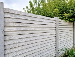 Gard beton Sylva 2,4 m cu stâlpi din beton armat-4