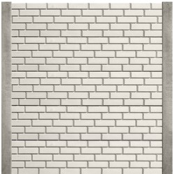 Gard beton Nexis 2,5 m cu stâlpi din beton armat-1