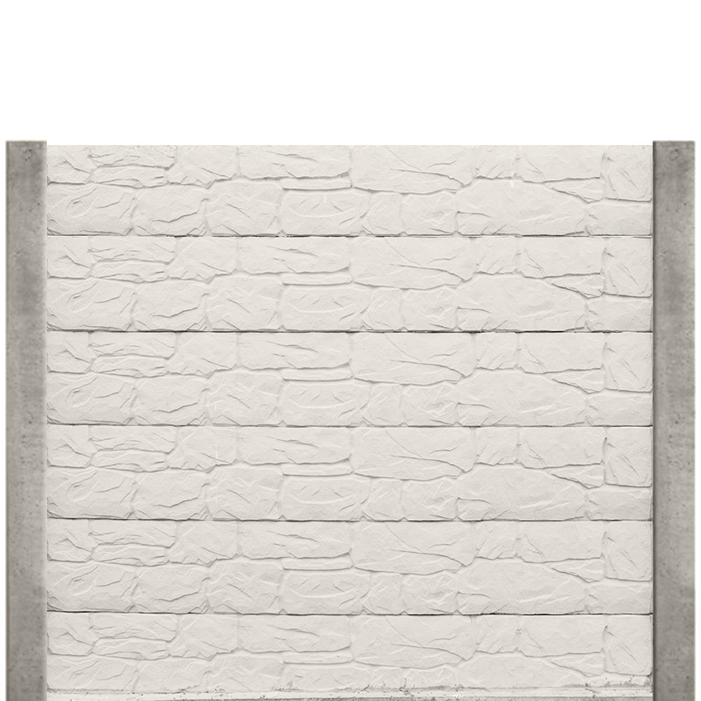 Gard beton Titan 1,8 m cu stâlpi din beton armat