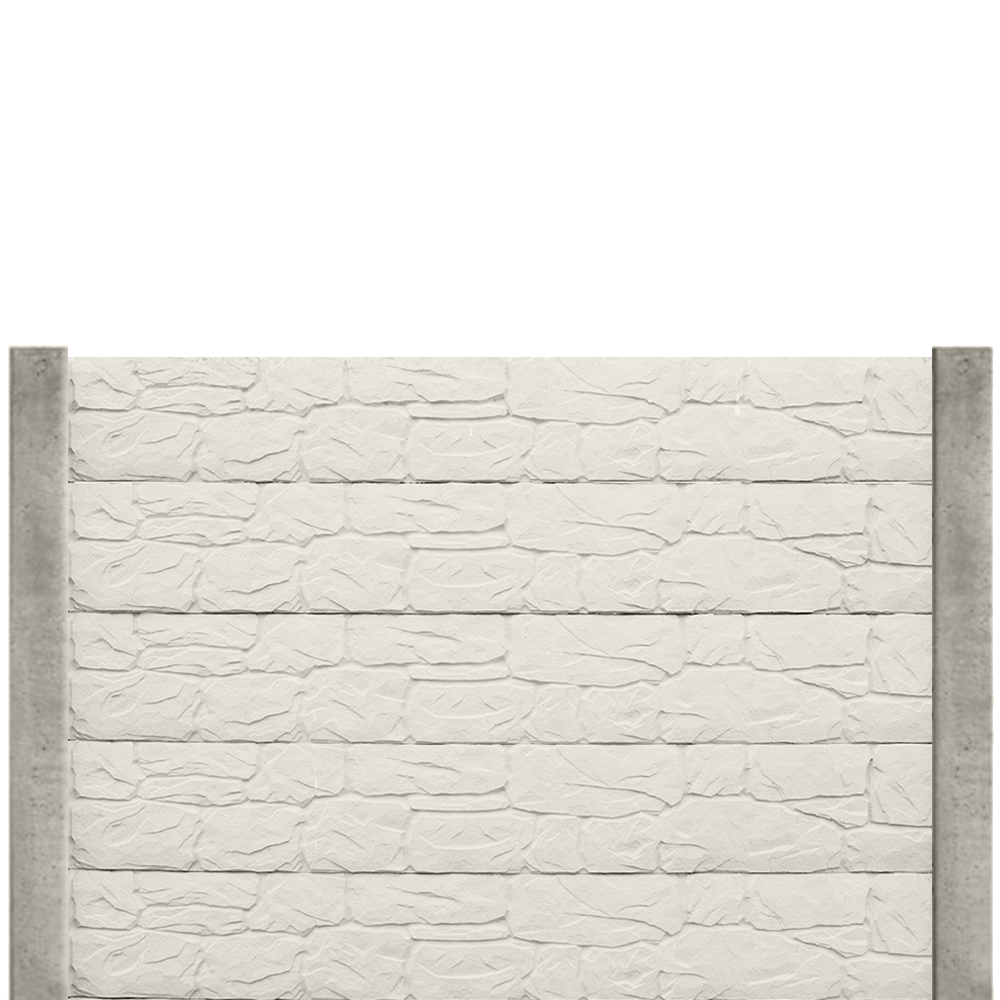 Gard beton Titan 1,5 m cu stâlpi din beton armat