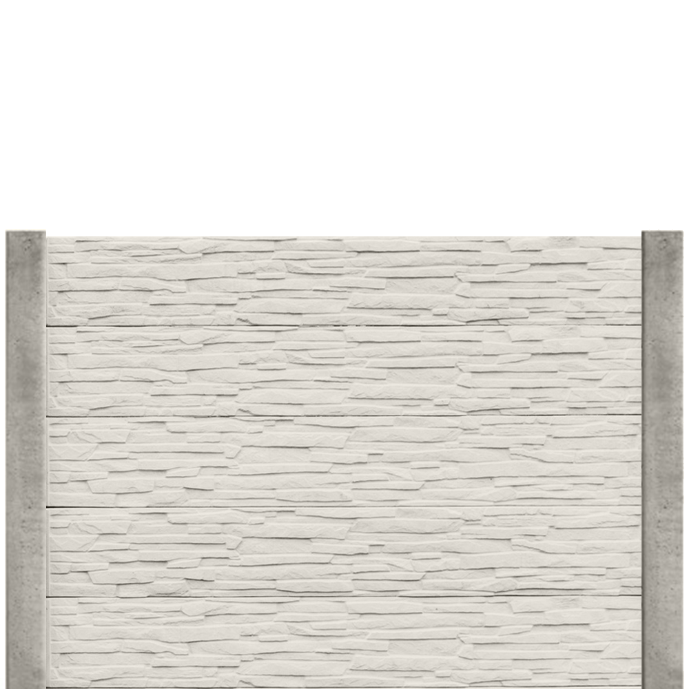 Gard beton Nova 1,5 m cu stâlpi din beton armat