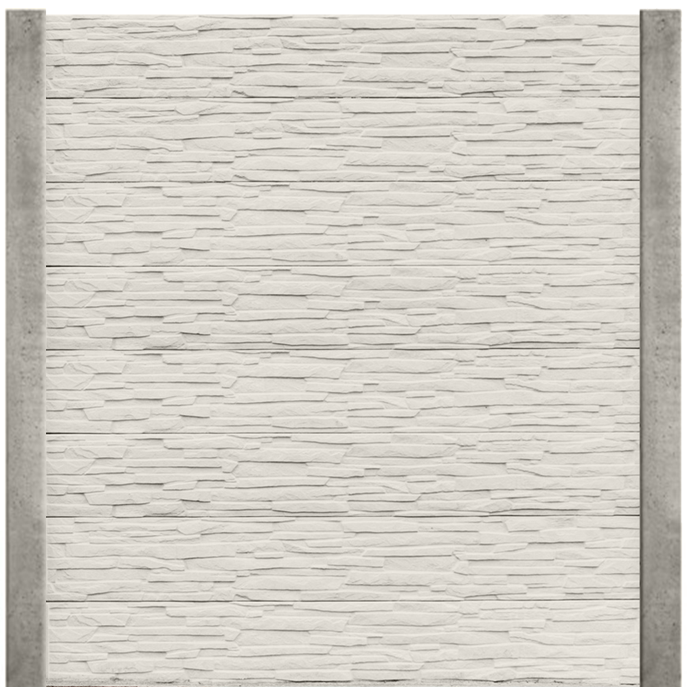 Gard beton Nova 2,4 m cu stâlpi din beton armat