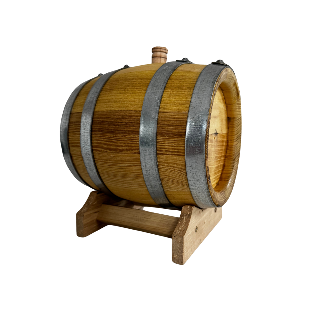 Butoi lemn masiv salcâm pentru țuică 2 L