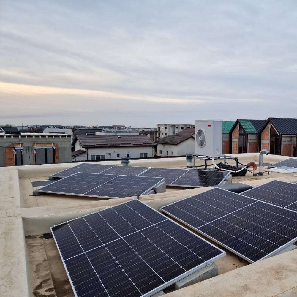 Suport panouri fotovoltaice din beton 10 grade, înalt, Betonix