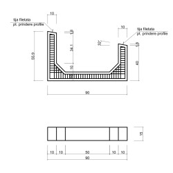 Suport panouri fotovoltaice din beton 10 grade, înalt, Betonix-2