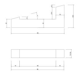 Suport panouri fotovoltaice din beton 15 grade, înalt, Betonix-2