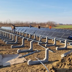 Suport panouri fotovoltaice din beton 30 grade, înalt, Betonix-1