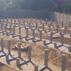 Suport panouri fotovoltaice din beton 30 grade, masiv, Betonix-1