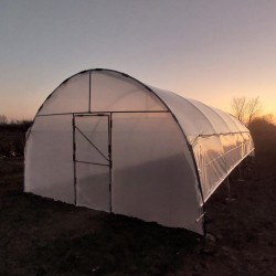 Solar profesional pentru agricultură Cultoplant Transparentă 4 x 20 m 2,8 m Țeavă zincată galvanizată 80 mp Peritată E8 Profesional