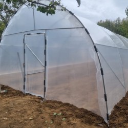 Solar profesional pentru agricultură Cultoplant Transparentă 5 x 10 m 2,8 m Țeavă zincată galvanizată 50 mp Peritată E8 Profesional