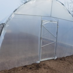Solar profesional pentru agricultură Cultoplant Transparentă 5 x 26 m 2,8 m Țeavă zincată galvanizată 130 mp Peritată E8 Profesional