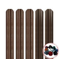 Șipcă metalică verticala gard Lucius  Vertical 0,5 mm 11,5 cm Maro închis supermat (RAL 8019) Maro lucios Da