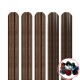Șipcă metalică gard Lucius 0,5 mm x 11,5 cm Maro supermat (RAL 8019) + CADOU Șuruburi