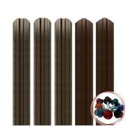 Șipcă metalică gard Lucius 0,45 mm x 11,5 cm Maro mat (RAL 8017) + CADOU Șuruburi-1