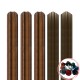 Șipcă metalică gard Lucius 0,4 mm x 11,5 cm Nuc multi-gloss + CADOU Șuruburi