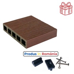 Dușumea exterioră WPC Elite 14 x 2,3 x 240 cm Mat ambele fețe, Caramel-1