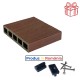 Dușumea exterioră WPC Elite 14 x 2,3 x 240 cm Mat ambele fețe, Caramel