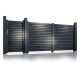 Set porți metalice din aluminiu Deluxe Line Poartă mare 4000 x 1800 mm, Poartă mică 900 x 1800 mm, Gri antracit RAL 7016