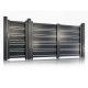 Set porți metalice din aluminiu Neptun Line, Poarta mare 3500 x 1800 mm, Poarta mică 900 x 1800 mm, Gri antracit RAL 7016