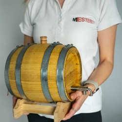 Butoi lemn masiv dud pentru țuică 2 L-5