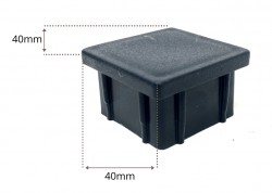 Stâlpi / Piloni metalici pentru gard din șipcă metalică Lucius 40x40 mm x 1,5 m Maro (RAL 8017)-5
