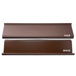 Gard jaluzea Sundra, 2x1,5 m (L x h), Mat, Lucios, (RAL 8017) Maro ciocolată-3