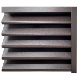 Gard jaluzea Sundra, 2x1,82 m (L x h), Mat, Lucios, (RAL 8019) Maro espresso-1