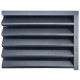 Gard jaluzea Sundra, 2x1,82 m (L x h), Mat, Mat, (RAL 7016) Gri atlantic