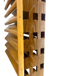 Gard jaluzea Petras, 2x1,23 m (L x h), Imitație lemn, Stejar striat-3
