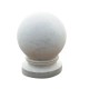 Bolard din beton alb neted Lapis, sferic, cu picor, 35 cm