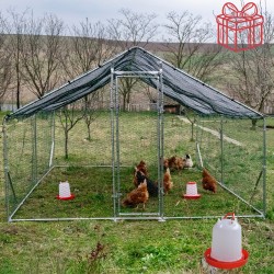 Țarc (coteț) găini Rico 3x4,5 m din oțel și plasă rabitz, 55,5 kg-3