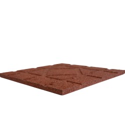 Pavele / Dale cauciuc Imperial 40x40x2 cm Roșu-3