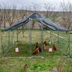 Țarc (coteț) găini Rico din oțel și plasă rabitz  3 x 3 m 9 mp