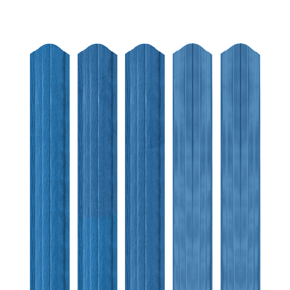 Șipcă metalică 2,5D Ronin 0,45 mm x 10 cm Gentian blue (RAL 5010) vopsită pe ambele părți