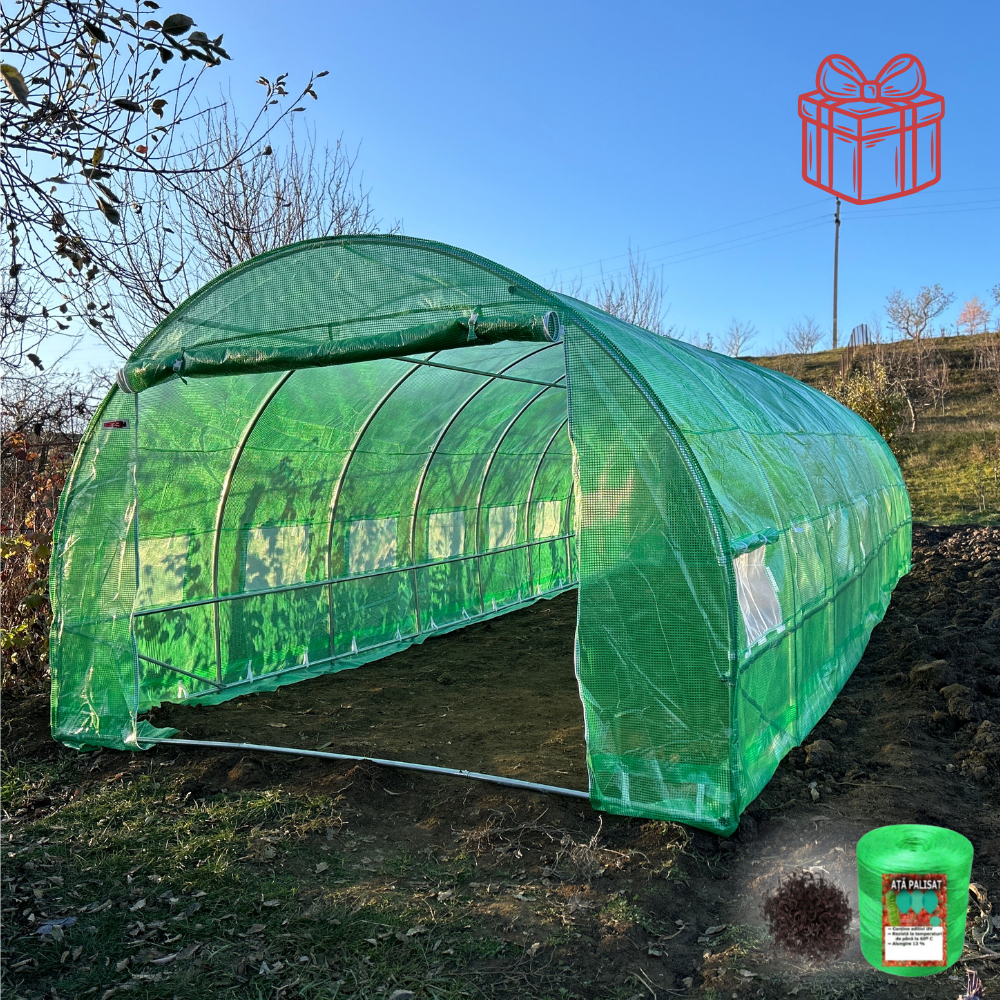 Solar profesional de grădină Cortis© 3x10 m + Cadou Ață palisare și 250 clipsuri
