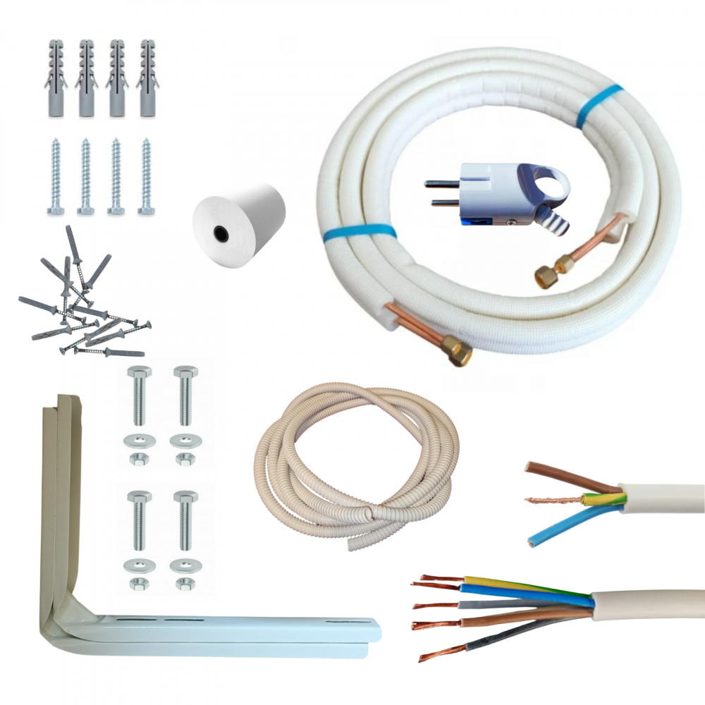 Kit instalare aer condiționat complet, 24000 BTU, 4 m