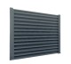 Gard aluminiu tip jaluzea Abel cu stâlpi, 1,5x2,5 m, Gri deschis