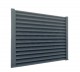 Gard aluminiu tip jaluzea Abel cu stâlpi, 2x2,5 m, Gri deschis