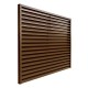 Gard aluminiu tip jaluzea Abel cu stâlpi, 2x2,5 m, Maro