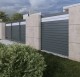 Gard aluminiu tip panou Elias, cu stâlpi, 1,5x2 m, Gri antracit
