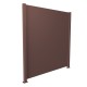 Gard aluminiu tip panou Elias, cu stâlpi, 2x2,5 m, Maro
