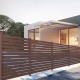 Gard aluminiu tip panou Amir, cu stâlpi, 2x2,5 m, Maro